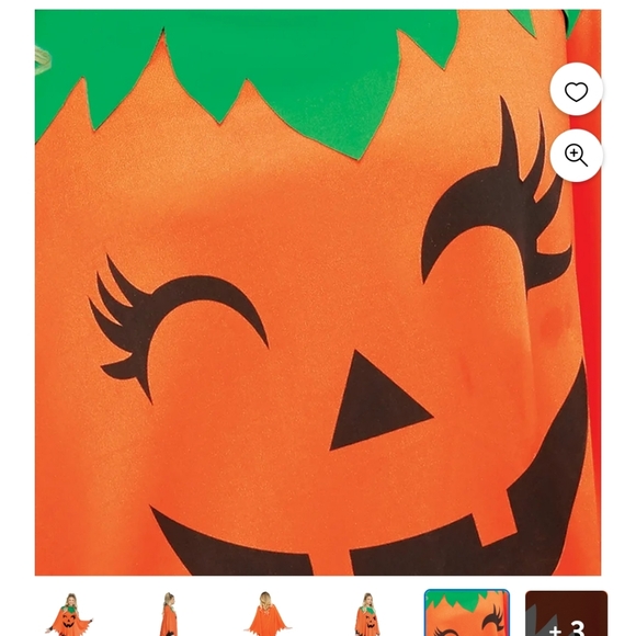 Halloween Pumpkin Poncho - Picture 3 of 5